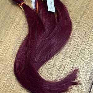 15” I-Tip prebonded keratin stick tip human hair 17g remy extension 22pc. Wine